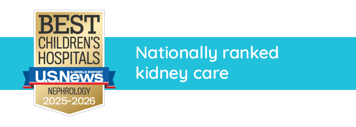 Badge with USNWR ranking for kidney care