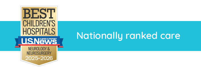 Badge with USNWR ranking for neurology and neurosurgery